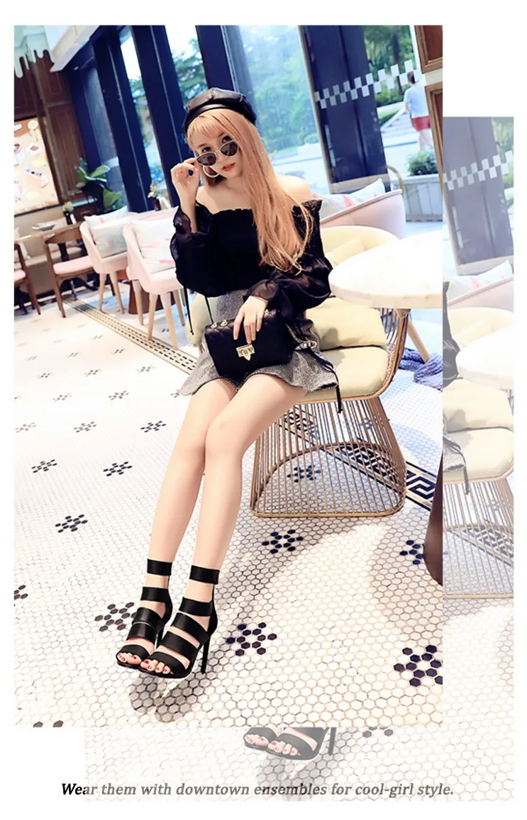 

2021 Fashion Women's High-heeled Sandals Banquet Sexy super high heels Women's Shoes Slender with Women's Cool Boots