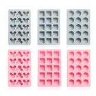 Силиконовая форма для льда сделай сам, круглая, Клубничная, квадратная, голова мыши, Аксессуары для выпечки, форма для шоколадных блоков и конфет