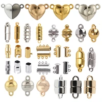 10 5sets stainless steel strong magnetic clasps magnet end clasp connectors for jewelry making diy bracelet necklace accessories