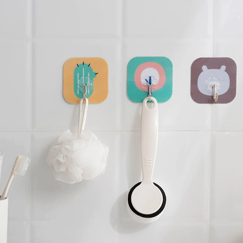 

Punch-free Plug Hook Cartoon Animal Wall Hanging Storage Multi-function Adhesive Power Cord Socket Hanger Multi-Purpose Hooks