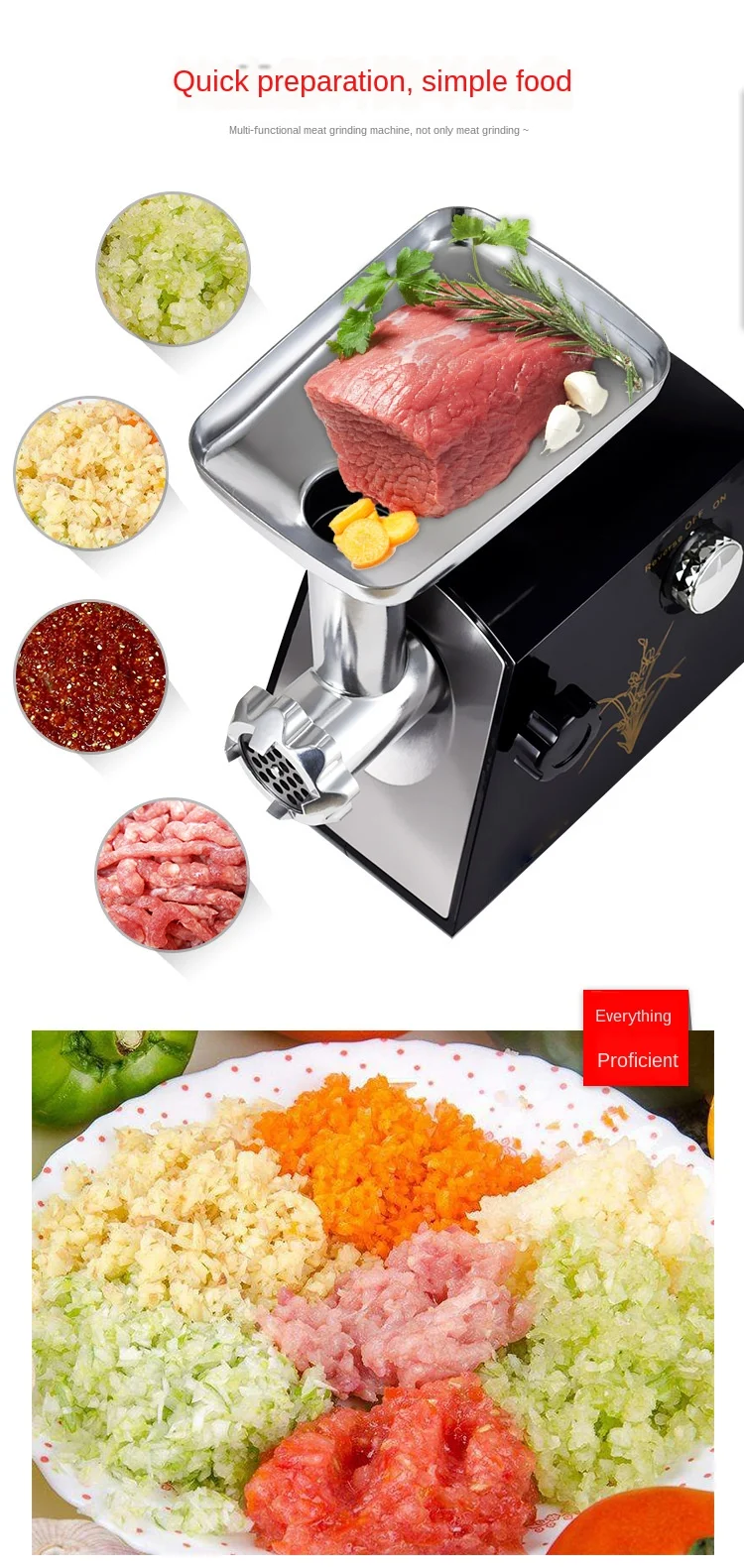 220/110V мясорубка Малый бытовый электрический Европейский Стандартный