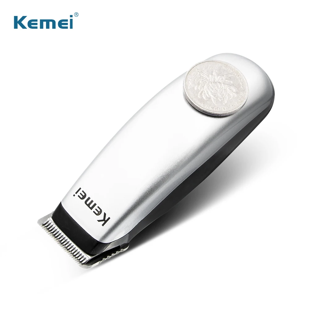 Kemei Электрический триммер для волос бороды дешевые мини Серебряный potrable машинка для стрижки волос Машинка для стрижки бороды Парикмахерская бритва