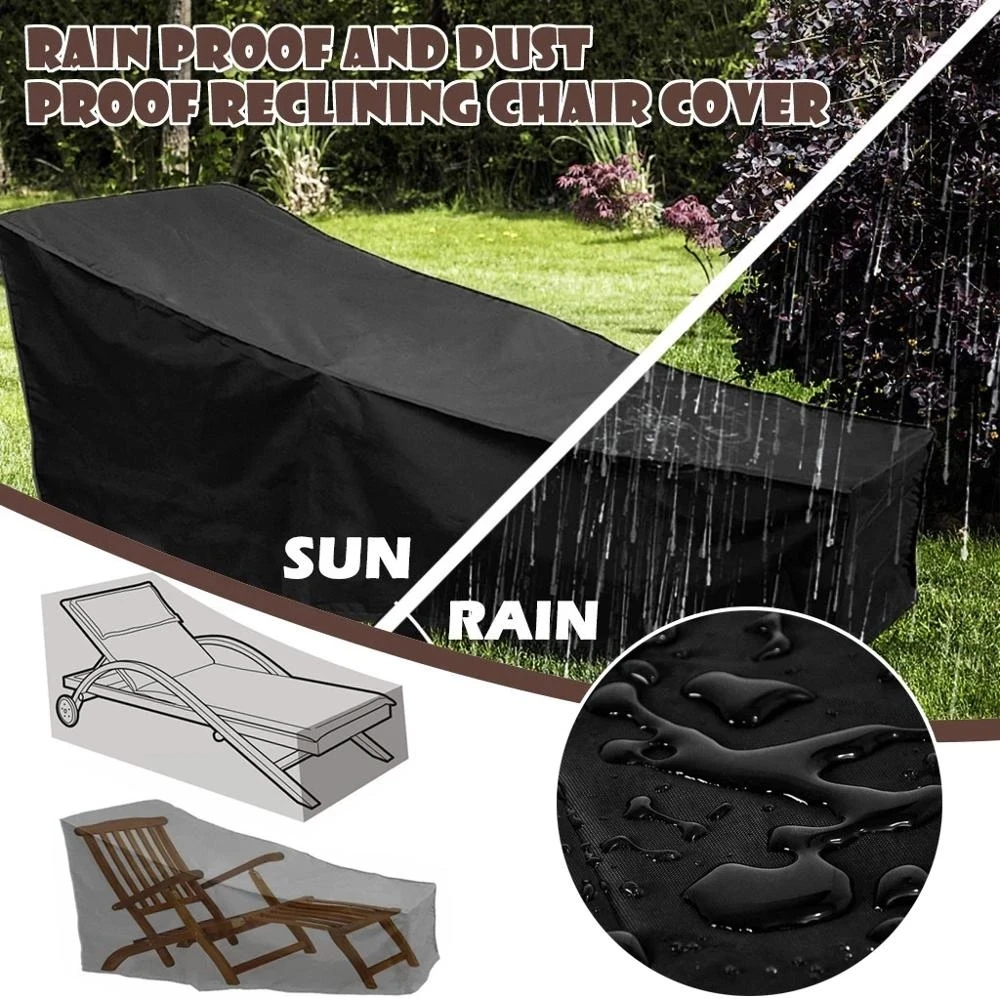 6 Size Black Outdoor Waterproof Cover Garden Furniture Rain Chair Sofa Protection Dustproof Woven Polyester Convenien | Дом и сад