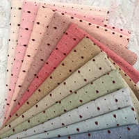 little cloth diy japan group yarn dyed fabricfor sewing handmade patchwork quilting grid stripe dot 5070cm suede fabric plain