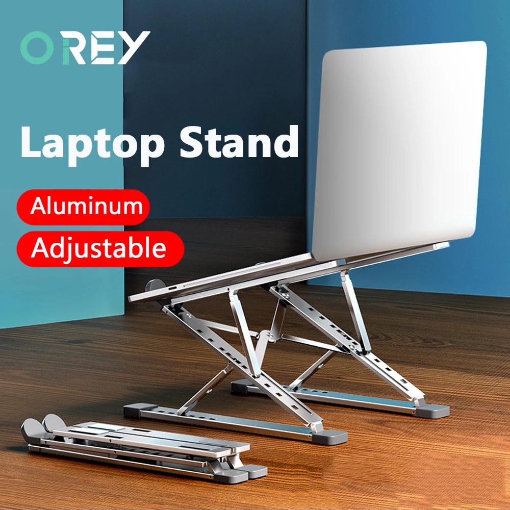 Ajustável do Portátil de Alumínio para Macbook Suporte de Mesa Almofada de Resfriamento Suporte do Portátil Suporte para Notebook Suporte Computador Ipad Tablet Notebook Base Mesa pc