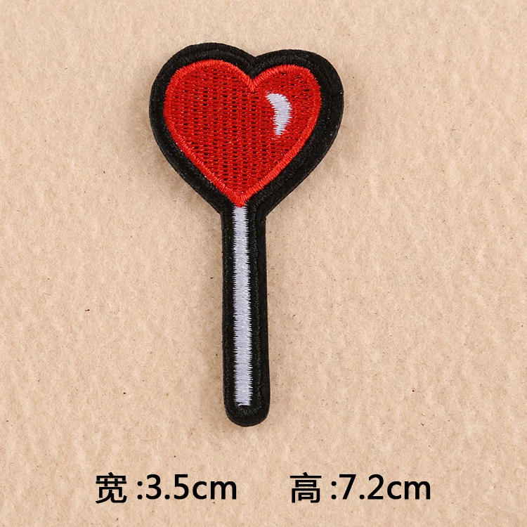 

Embroidery Sequin Patch DIY Embroider Ice Cream Lollipop Clothing Accessories Patch Flower Cloth Sticker Iron on Patches