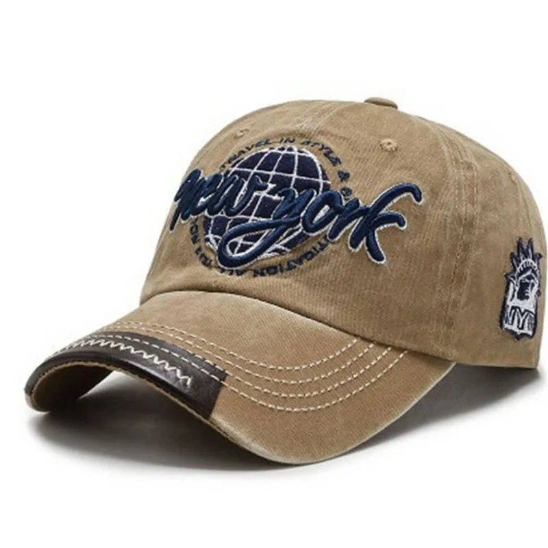 

Бейсболка Мужская/Женская, хлопковая, с вышивкой, регулируемая, летняя