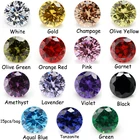 Круглый Кубический цирконий класса ааааа, 15 цветовпартия, 4-10 мм, блестящая огранка, свободный кубический камень, бриллиантовые бусины для изготовления ювелирных изделий своими руками