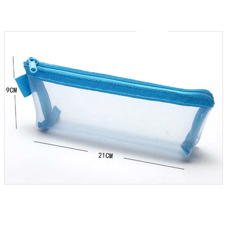 Студенческая сумка карандаш для осмотра Портативная Сумка прозрачная сетчатая