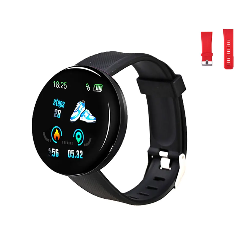 D18 Smart Watch Men Heart Rate Bluetooth Smartwatch Blood Pressure Round Fitness Sleep Tracker Smart Watch Women For Android IOS