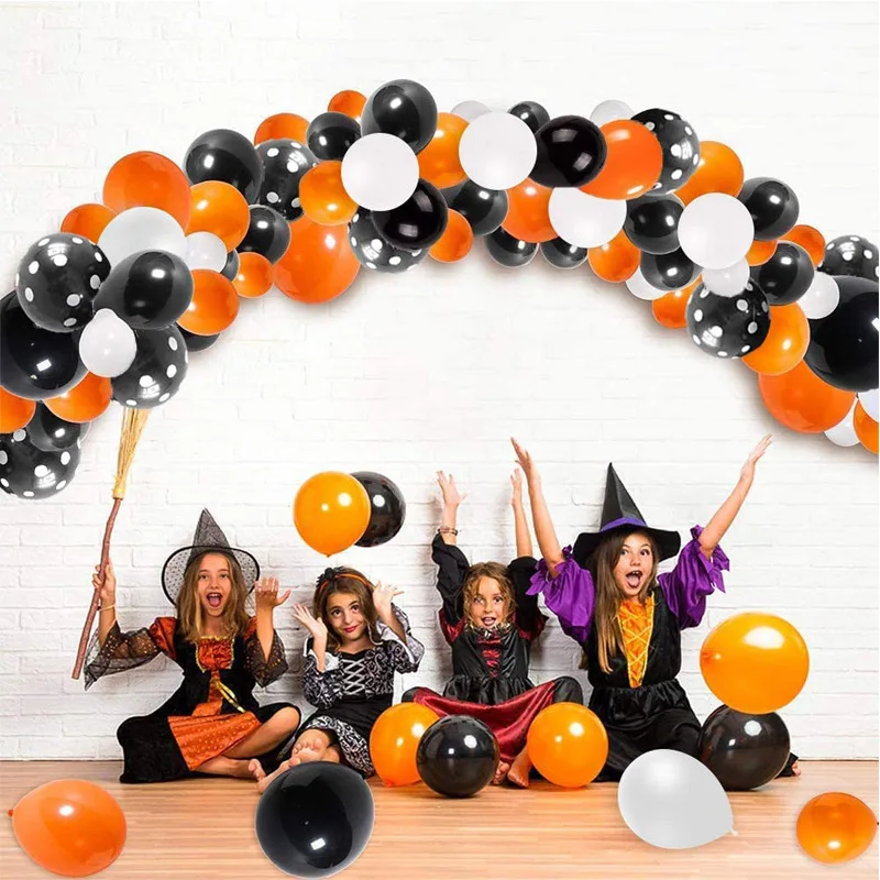 Kit de arco de guirnalda de globos de Halloween, ara&ntilde;a artesanal, guirnalda de globos para decoraci&oacute;n de fiesta, globo, decoraci&oacute;n de Halloween-5