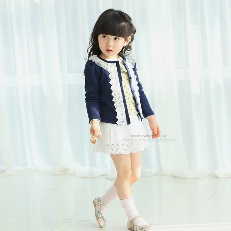 На весну и осень тонкая детская одежда кардиган для девочек Детское пальто с