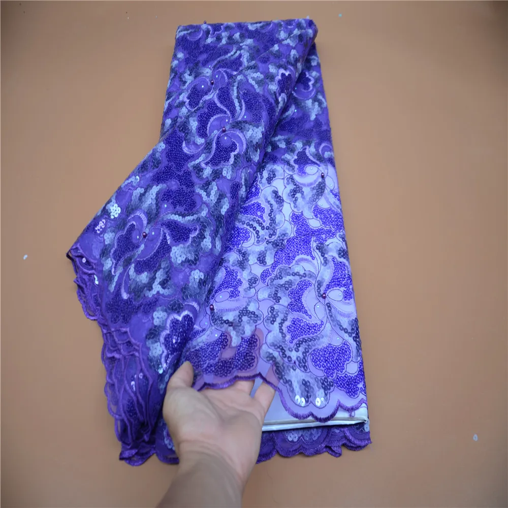 

Latest Embroidered sequins Tulle Mesh Lace Fabric Latest African Beads Green Lace Fabric Embroidery Nigerian Lace Fabric 270912