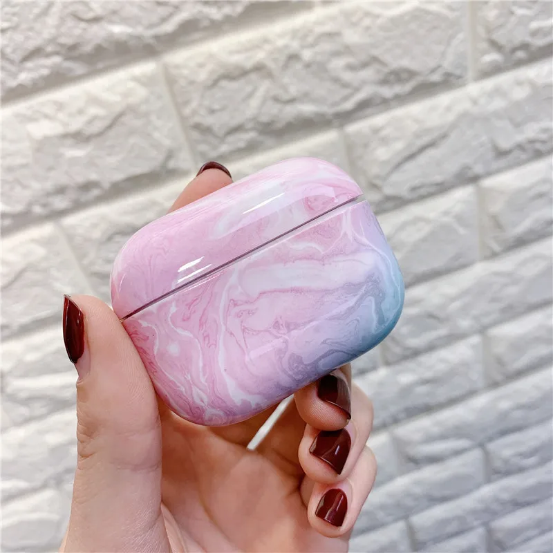 for AirPods Pro 04 Модный Роскошный Мраморный чехол для Airpods Pro, милый Леопардовый Bluetooth защитный чехол для наушников для Air pods 3 Pro, чехол для зарядки - Цвет: for AirPods Pro 04