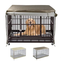 dog cage transparent anti layer cover pet cage cover mosquito nets dog cage cover rainproof mosquito windshield sunscreen