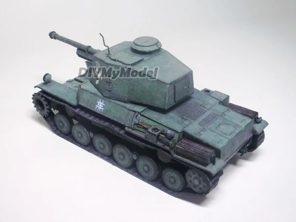 Diymymodel-rompecabezas de juguete hecho a mano, tanque medio, BRICOLAJE, manualidades, manualidades, para regalo de pel&iacute;cula-1
