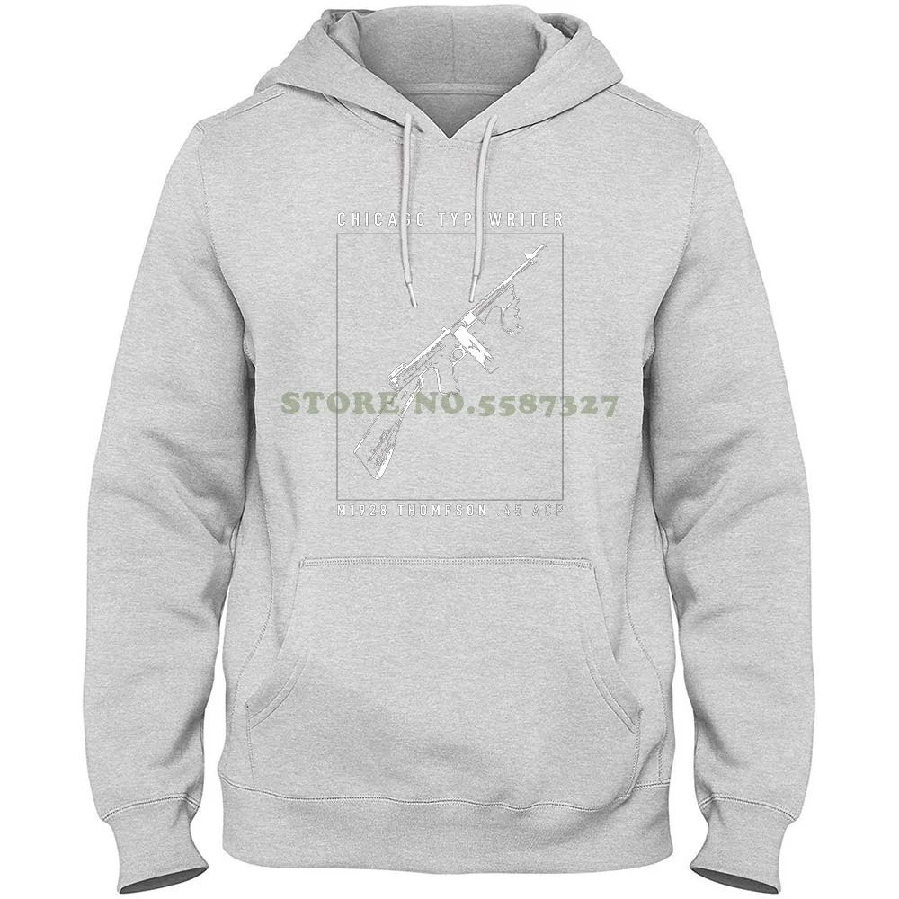 

Chicago Typewriter - M1928 Thompson Hoodies Sweatshirt For Men Women Al Capone Airborne Us Army Usmc M1928 M1 Thompson Chicago