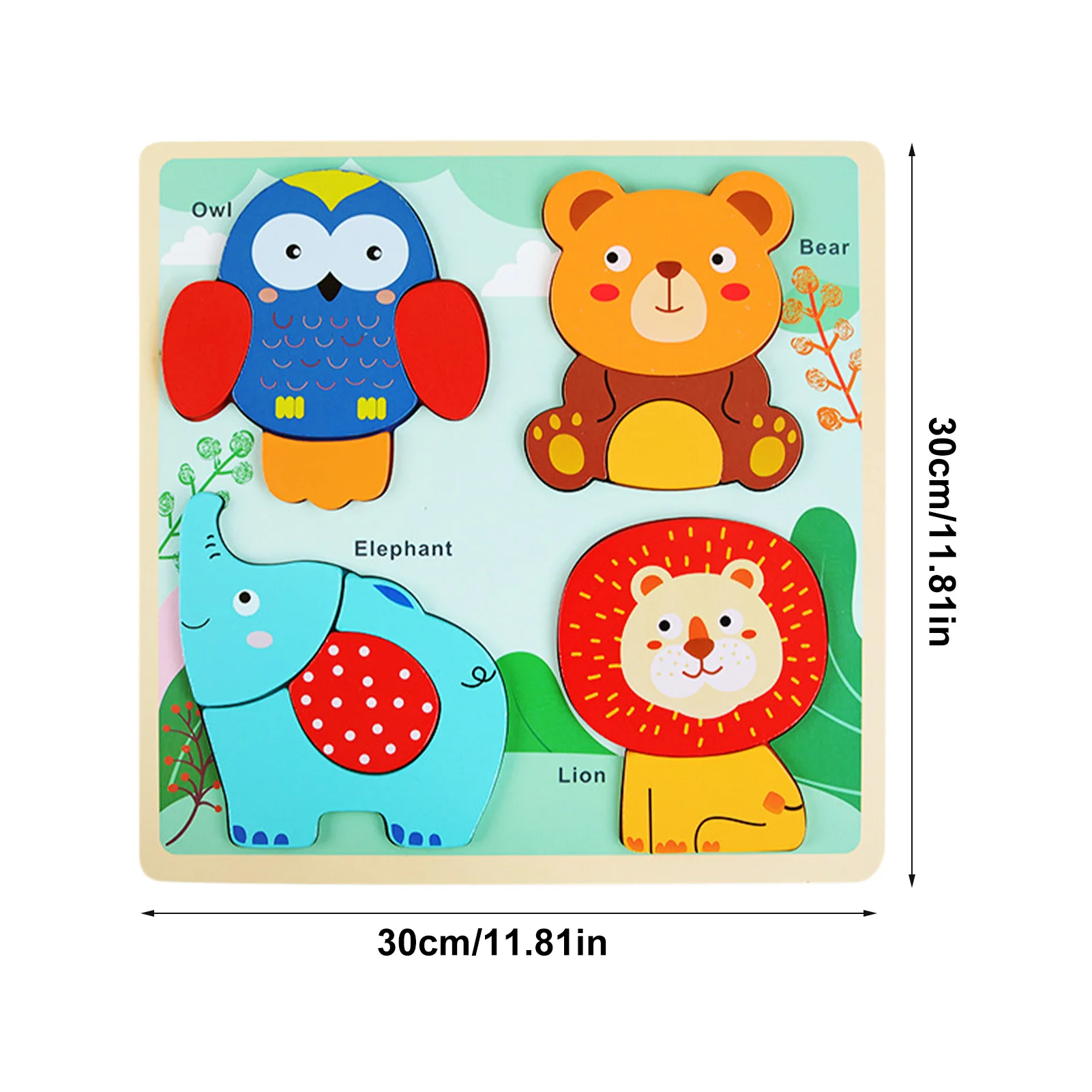 

Wooden Blocks 3d Puzzle Tangram Shapes Learning Cartoon Animal Educational Jigsaw Puzzle Toys For Children Intelligence Game