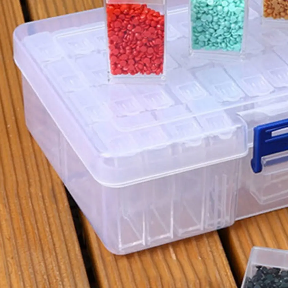 60 решеток чехол для хранения алмазной живописи коробка вышивки пластиковые