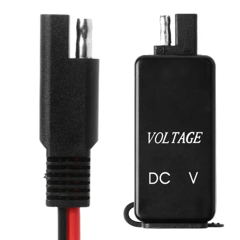 OOTDTY Водонепроницаемый 12V автомобиль мотоцикл SAE USB Зарядное устройство вольтметр для сотового телефона Tablet
