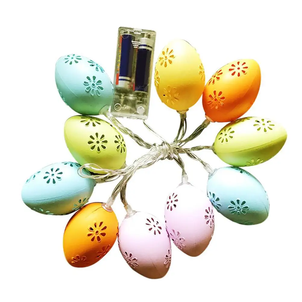 

2 Meter 10 LED Easter Egg String Lights Battery Operated Fairy String Lights Easter Party Home Decoration