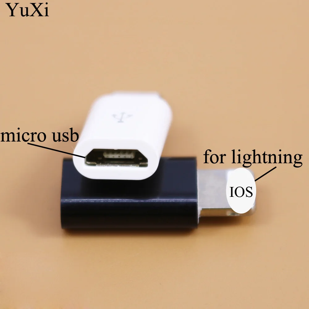 Переходник Micro USB к 8 Pin YuXi переходник для iPhone 5 5S 5C SE 6 6S 7 Plus X XS Max XR кабель