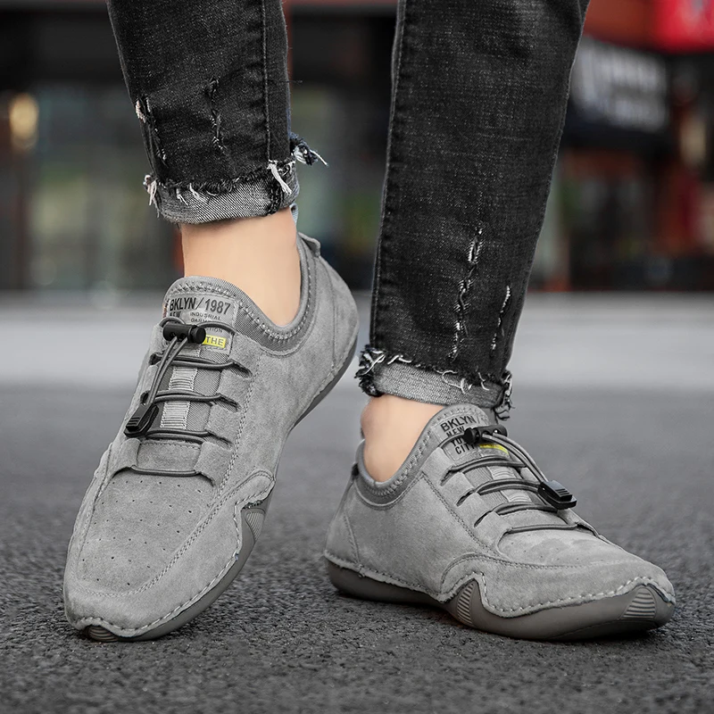 

genuine Leather Shoes Men Real Leather Fashion Office Luxury Brand outdoor breathable Formal Party Loafers Mens Casual Shoes