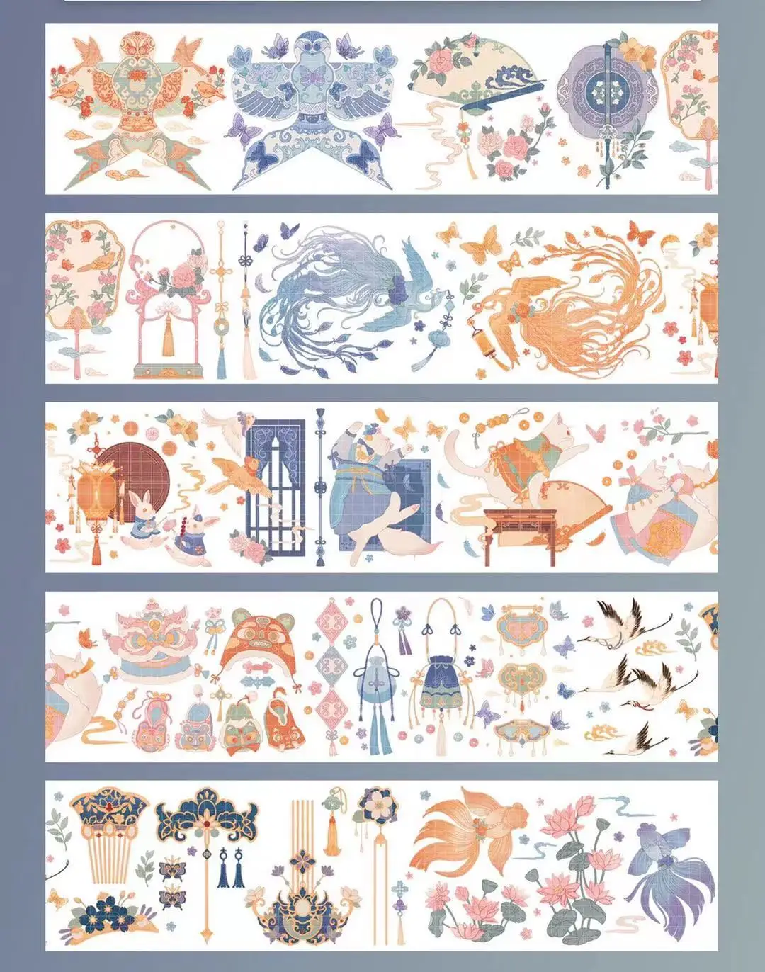 

Big Size Lovely Bunny Washi Tape for Card Making Bullet Journal DIY Scrapbooking Label Sticker