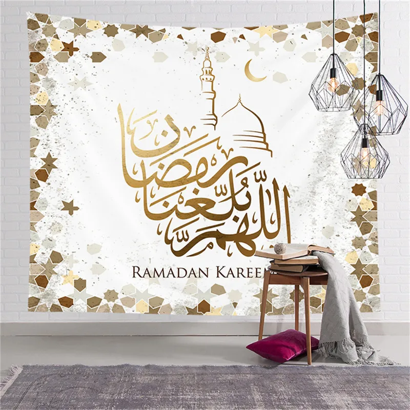 Фуватакчи мусульманский лунный светильник Настенный Гобелен для путешествий