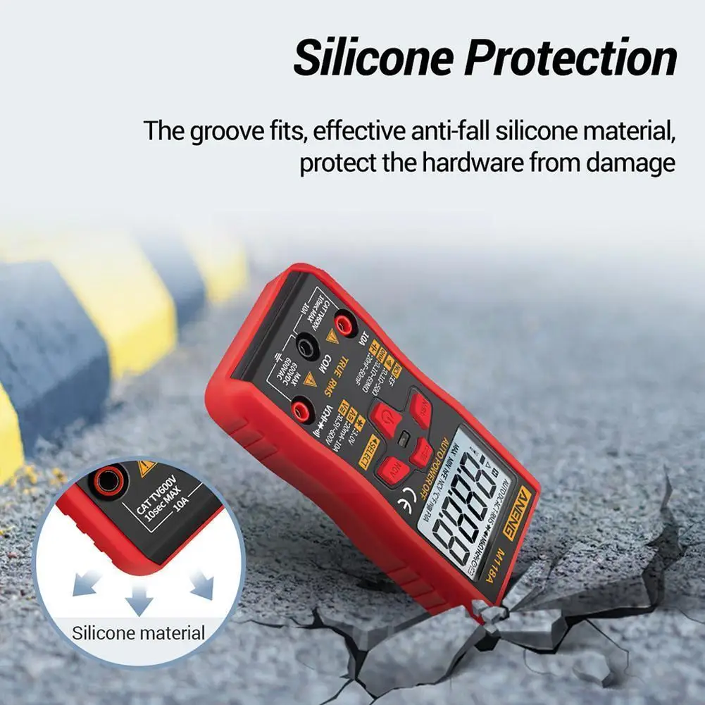 

Multimeter Tester Auto Mmultimetro True Rms multi meter Met Ncv Tranistor Meter Data Telt Zaklamp Hold 6000 meter A2K5