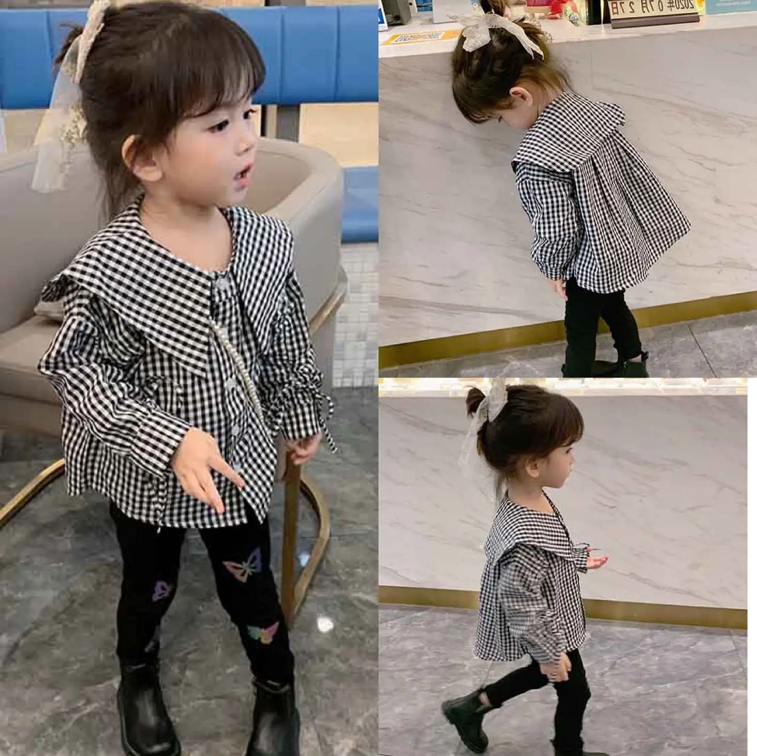 

Милая блузка для девочек, топы для маленьких девочек, милая блузка для девочек, одежда на весну и осень для маленьких девочек, топы с длинным ...