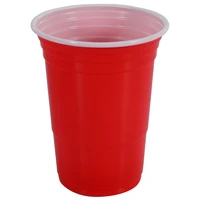 50pcsset 450ml red disposable plastic cup party cup bar restaurant supplies household items for home supplies