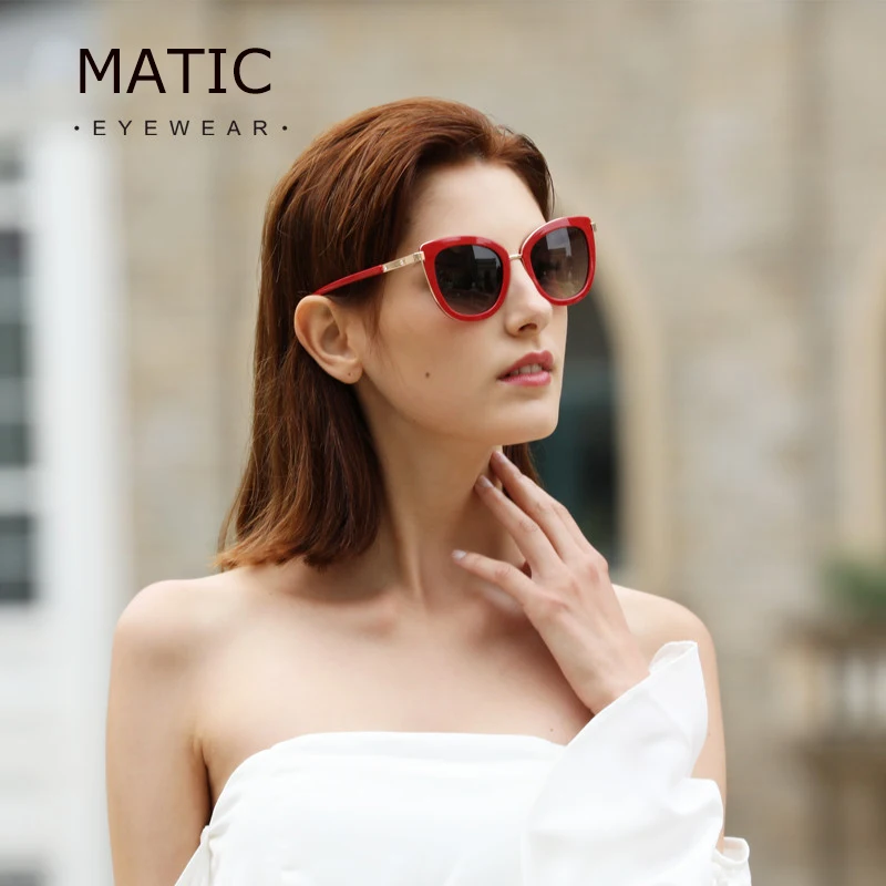 

Женские солнцезащитные очки кошачий глаз, винтажные дизайнерские брендовые роскошные солнцезащитные очки для вождения