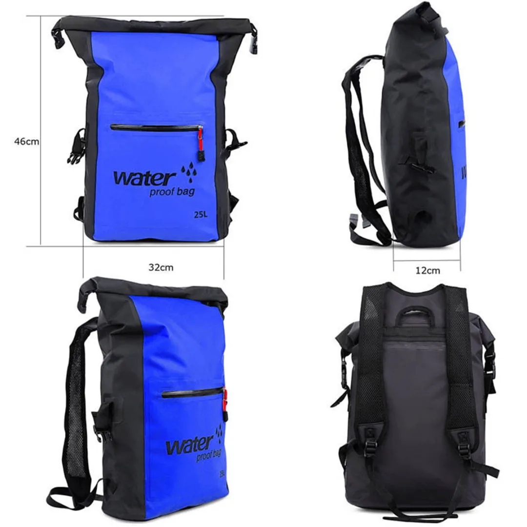 Foldable Waterproof Dry Backpack Outdoor Sport Camping Hiking Rafting Diving  Swimming Fishing Bag Travel Storage Sack