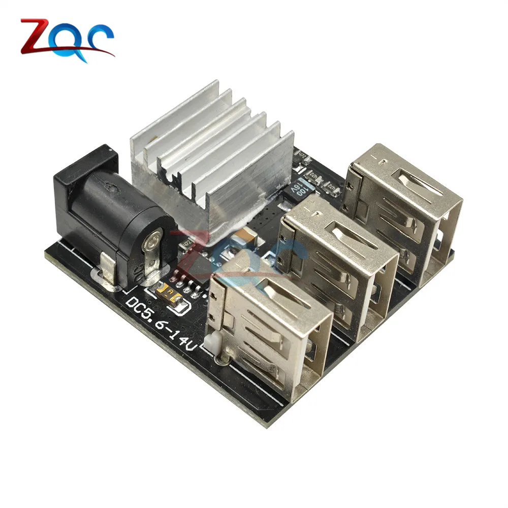 3 USB мини зарядный Модуль DC 9 12V к 5V 8A зарядное устройство плата понижающий