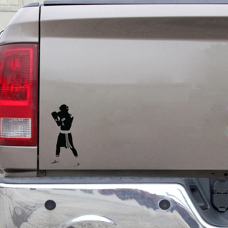 

Car Sticker Motorcycle Sticker Unique Boxing Gloves Gym Sport Fitness Decoration PVC Accessories 7.7* 16.5cm