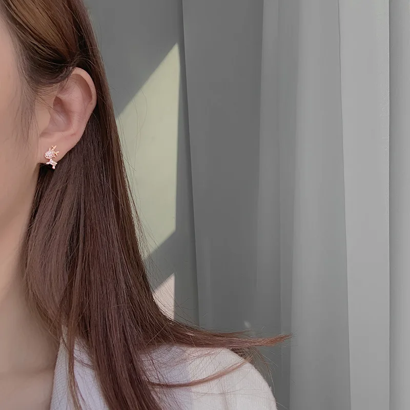 Новые креативные рождественские украшения стильные олени хрустальные