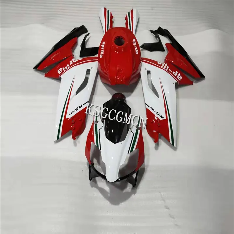 Мотоциклетный вставной обтекатель комплект для ухода за кожей Aprilia RS125 06 07 08 09 10 11 RS 125 2006 2007 2011 Топ Красный черно белые обтекатели комплект