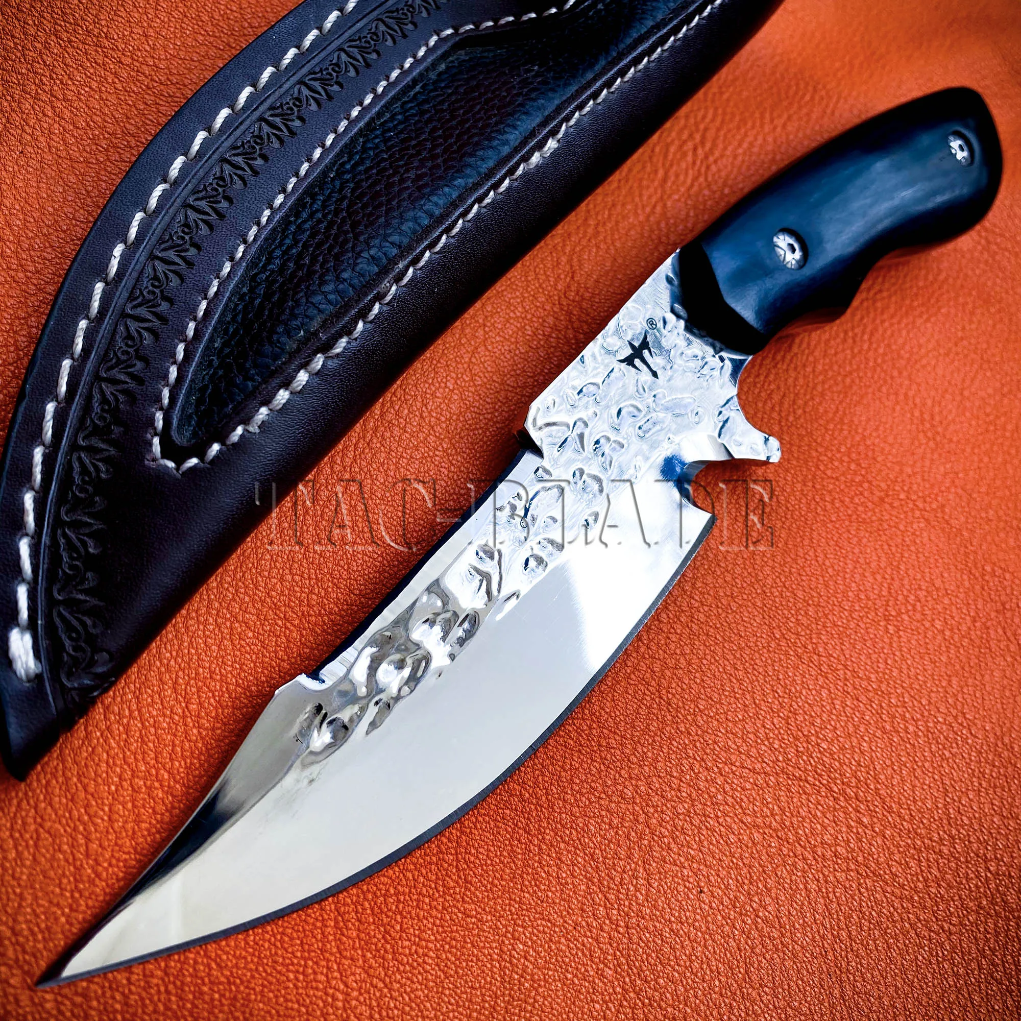 

Top Quality Mirror Steel Jungle Tactical Knife Outdoor Fixed Blade Machete with Leather Sheath