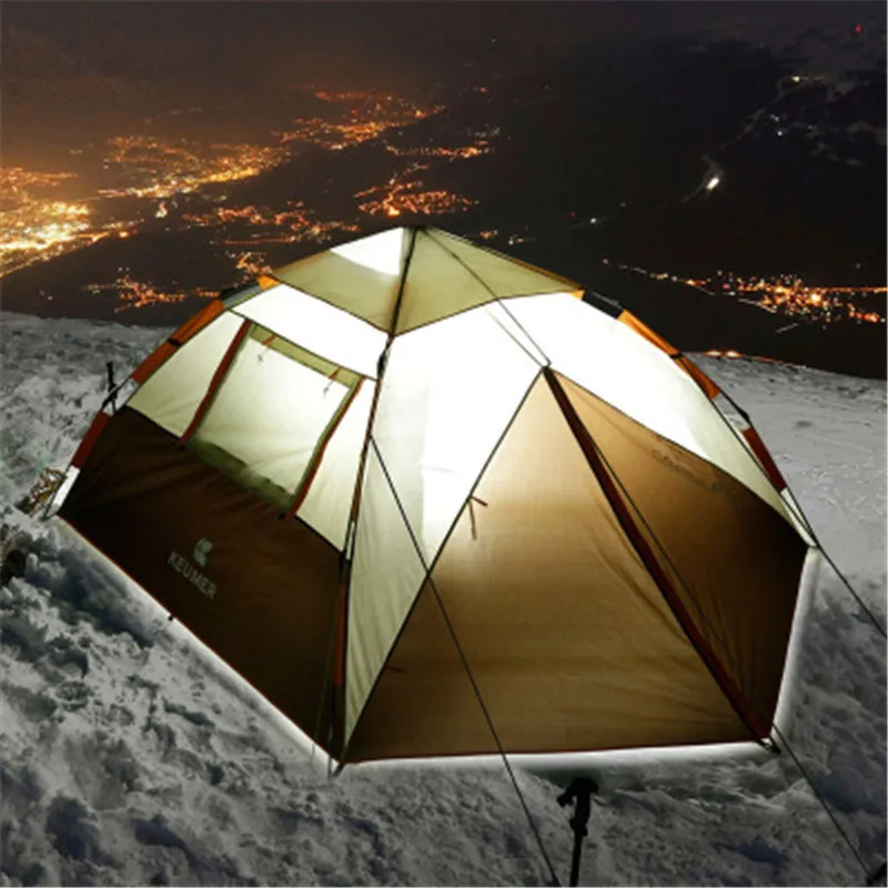 Туристическая палатка на 3-4 человек Всесезонная семейная для путешествий пляжа