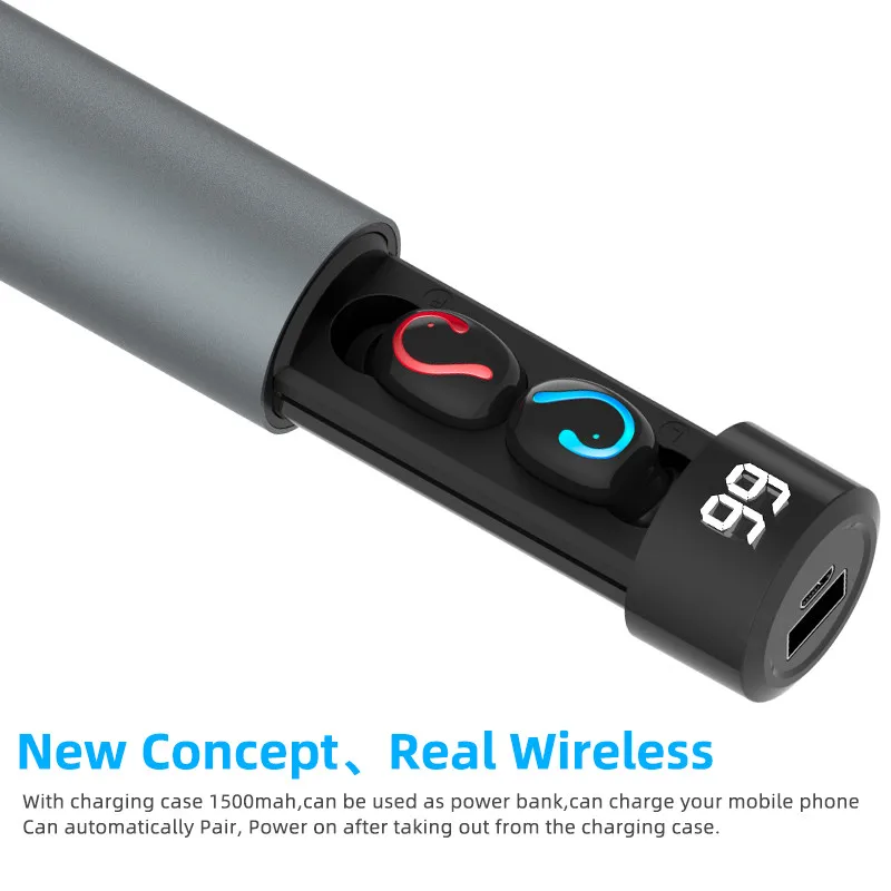 Наушники-вкладыши TWS с Q67 Bluetooth наушники 5 0 Беспроводной 3D стерео мини двойной