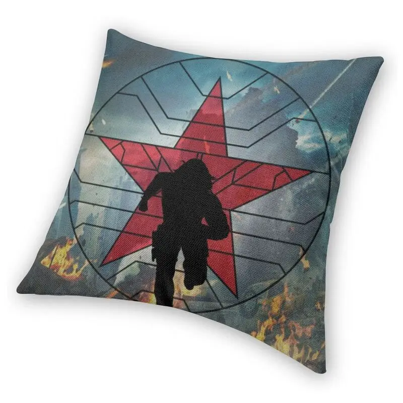 Зимняя Роскошная наволочка с изображением солдата Капитана Америки домашняя