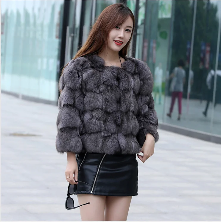2020 new autumn natural real fox fur coat for women