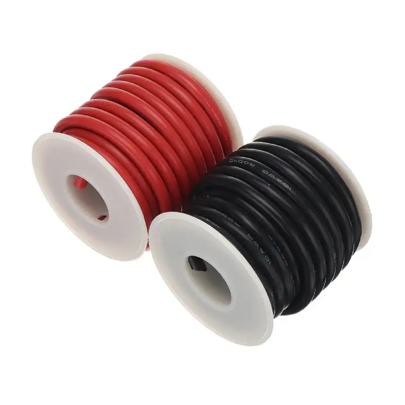 

EUHOBBY 5m 10AWG Soft Silicone Line High Temperature Tinned Copper Wire Cable for RC Car RC Helicopter Model Toys Battery