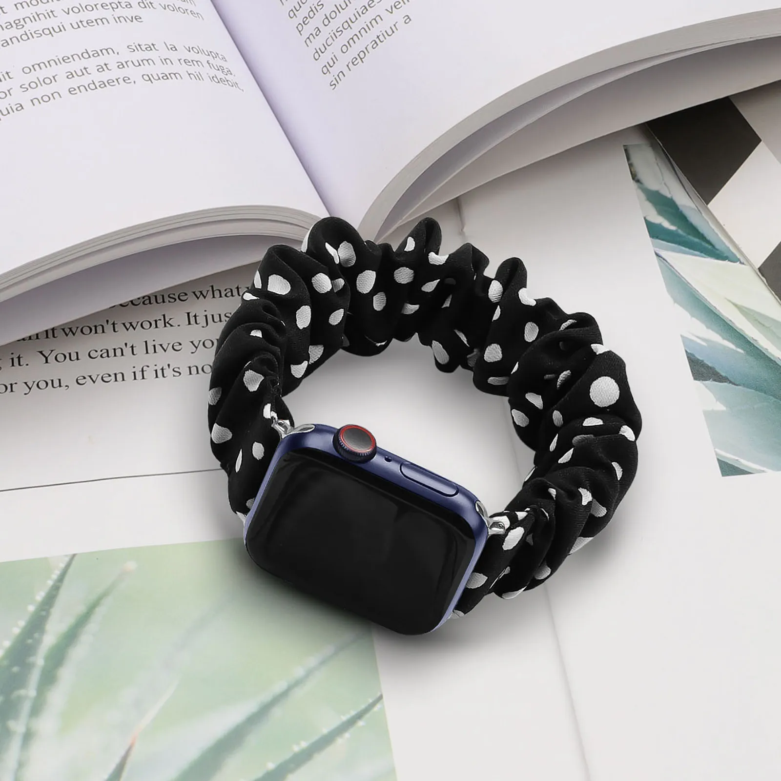 Новый ремешок для Apple Watch милый эластичный с принтом волос 42 мм S/L сменный часов