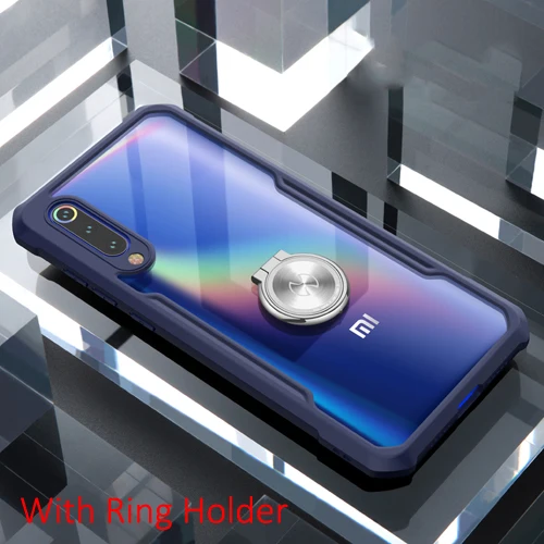 Dark Blue-with Ring Для Xiaomi mi 9 чехол Xundd роскошные подушки безопасности противоударный задний Прозрачный чехол для mi 9 Lite чехол для CC9 чехол для mi 9 Pro чехол - Цвет: Dark Blue-with Ring