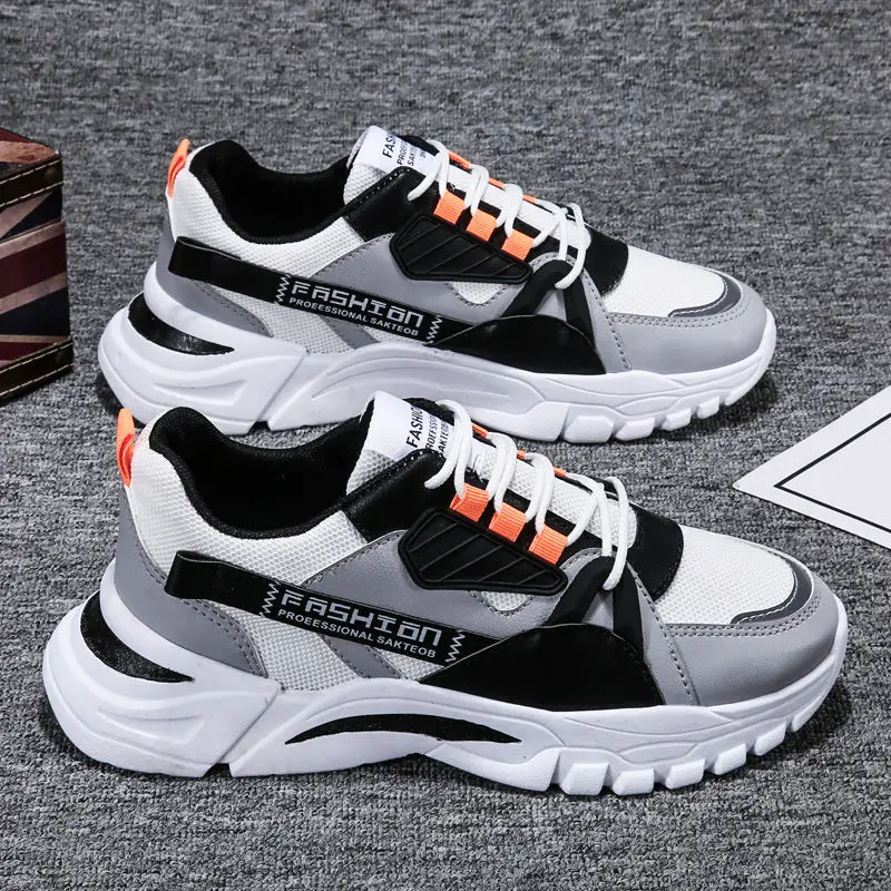 

Men's Shoes Spring 2021 Trendy Sports Casual Borad Shoes Versatile Summer Breathable Sneakers Running Daddy Tide Shoes