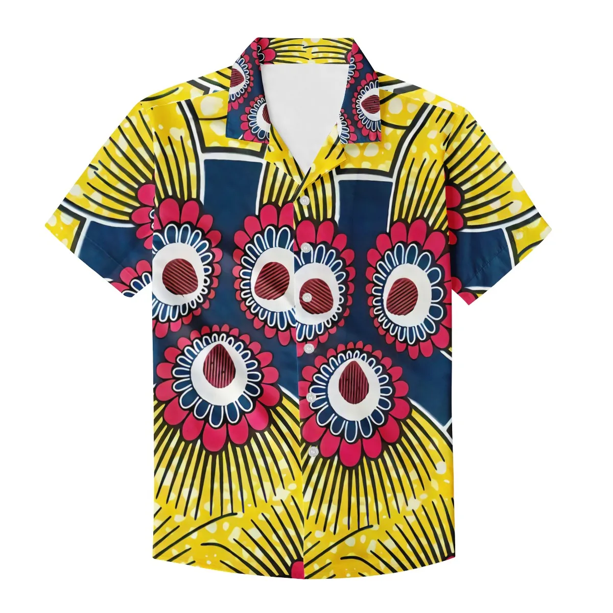 

Летняя мужская объемная рубашка с цветочным рисунком, новый дизайн 2021 года, Повседневная рубашка Aloha