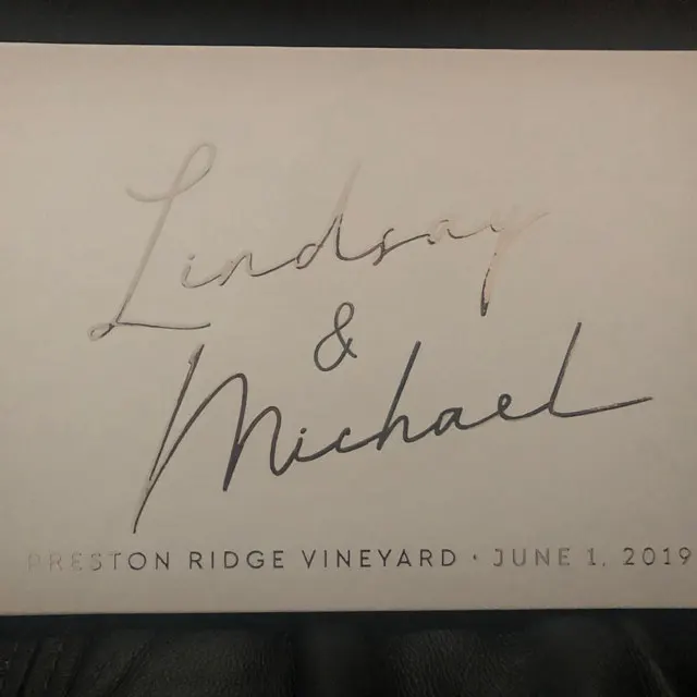 Индивидуальная фольга из розового золота свадебная книга каллиграфия имена