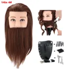 Голова-манекен для стрижки волос, с зажимом